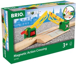 Brio Magnetischer Bahnübergang Holz Eisenbahn Zubehör - 33750