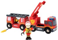 BRIO Feuerwehr-Leiterfahrzeug mit Licht & Sound-2