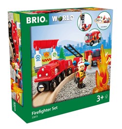 Brio Feuerwehr-Spielzeugzugset - Feuerwehr-Thema für Kinder