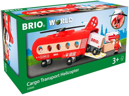 Brio Fracht Transport Hubschrauber - Spielzeug Helikopter für Kinder