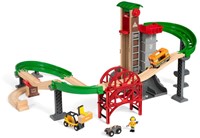 Brio Spielzeug Eisenbahn großes Lagerhaus mit Aufzug - Holzeisenbahn-3