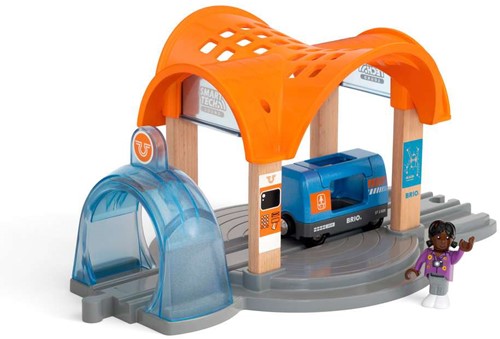 BRIO Smart Tech Sound Bahnhof mit Action Tunnel-3