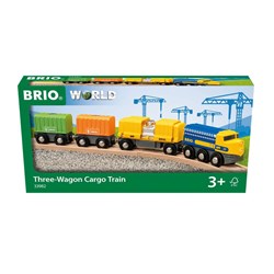 Brio Holz-Güterzug Spielzeug mit drei Waggons - 33982