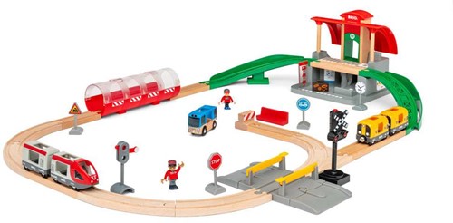 Brio Zugset Central Station - Holzeisenbahn mit Zubehör für Kinder-2