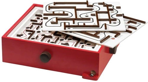 BRIO Labyrinth mit Übungsplatten, rot-2