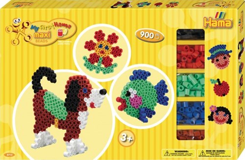 Hama Maxi Bügelperlen Komplettset 900 Stück - Kreatives Spielzeug