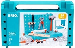 Brio Konstruktionsspielzeug Builder Werkbank - 34596 - Werkzeugset für Kinder