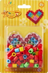 Hama Strijkkralenset Maxi - Hart, 100st.