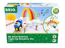 Brio Eisenbahn Licht up Regenbogen Set 11-teilig Holzspielzeug