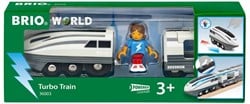 Brio Turbo Zug - Elektrischer Spielzeugzug mit Turbofunktion 36003