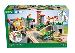 Brio Cargo Mountain Set - Holzeisenbahn mit Berg und Kran
