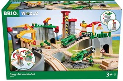 Brio Cargo Mountain Set - Holzeisenbahn mit Berg und Kran