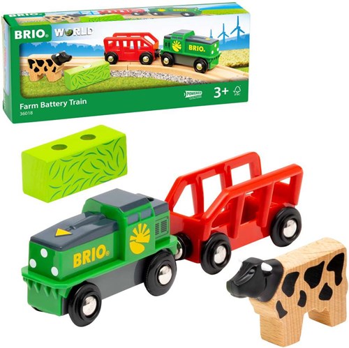 Brio Farm Batterie-Zug - Spielzeugzug für Bauernhofspaß-2