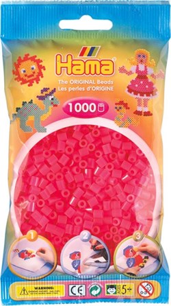 Hama Bügelperlen - fuchsia - 1000 Stück - kreatives Spielzeugset