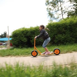 Top Trike Kinderroller Scooter mit Bremse - mehrfarbig Aluminium