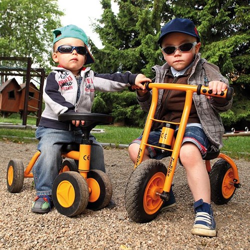 Top Trike Laufrad Little Walker Holz Balance Bike gelb multicolor