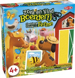 Tactic - Such und Finde Bauernhof - Kinderspiel mit Spielfiguren - ab 4 Jahren