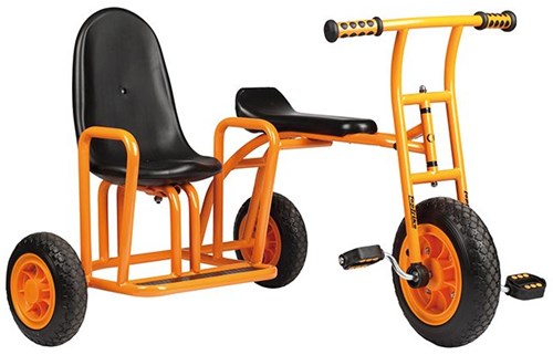 Top Trike Dreirad Seitenwagen gelb verstellbar Kinderfahrzeug-2