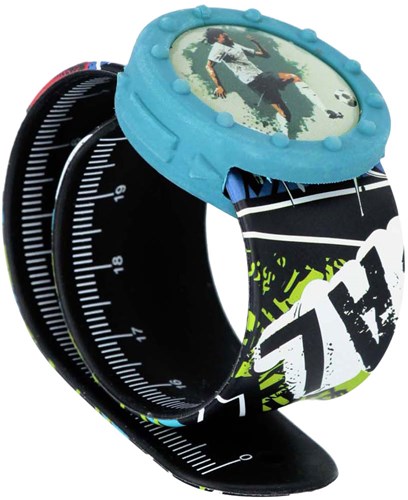 Lobbes Klapp-Armband Lineal mit Radiergummi Jungen Spielzeug Blau Mehrfarbig-3