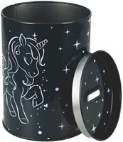 Lobbes Spardose Einhorn holografisch mit Unicorn Print Metall-2