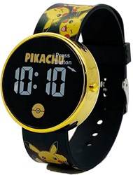 Accutime Pokemon Kinderuhr LED rund - cooles digitales Armbanduhr