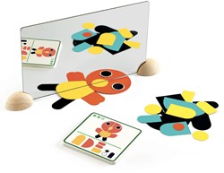 Djeco Spiegelspiel Ze Mirror Animals - pädagogisches FSC Spielzeug Tiere