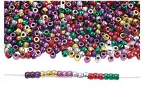 Colorations Perlen metallic Ponyperlen Set - kreative Bastelperlen 453 Gramm