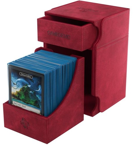 Gamegenic Deckbox Watchtower 100+ XL Rot - Kartenaufbewahrungsbox
