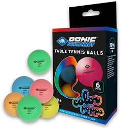 Schildkröt Tischtennisbälle Color Popps Poly 40+ Qualität 6 Stück bunt
