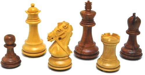 HOT Games Schachfiguren Set Rein Knight handgeschnitzt Holz 96mm