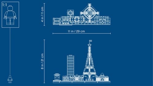 LEGO Architecture Bauset Paris Skyline 21044 Dekoration-3