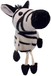 The Puppet Company Fingerpuppe Zebra - Tier Spielzeug Fingerpuppe