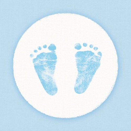 Ambiente Servietten Baby Junge Blau 25x25 cm FSC Mix 20 Stück