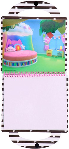 Totum Gabby's Dollhouse kreatives Designer-Aktivitätsbuch mit Stickern und Schablonen-3