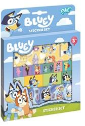 Totum Bluey Sticker-Set - kreative Aufkleber mit Spielhintergrund