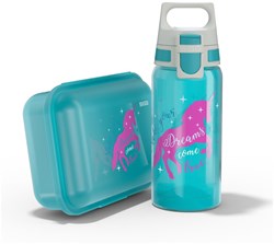 SIGG Schulset - Einhorn Trinkflasche und Brotdose für Kinder