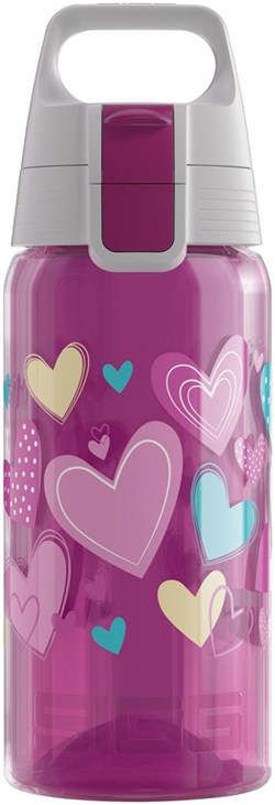 SIGG Kinder Trinkflasche Wasserflasche Viva One Hearts 0.5L rosa BPA-frei