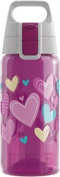 Sigg Viva One Wasserflasche für Kinder Herzen - 0.5L