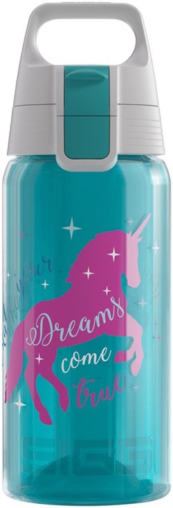 SIGG Kinder Trinkflasche unicorn 0.5L - transparent blau - Wasserflasche
