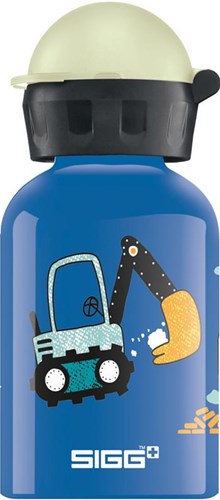 SIGG Trinkflasche Baustelle Blau 0,3L - Aluminium Kinderflasche BPA-frei-2