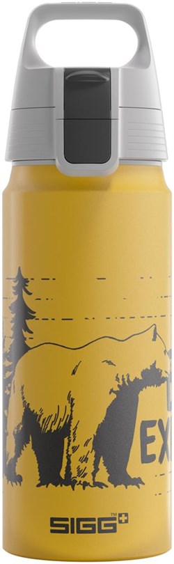 SIGG Trinkflasche Brave Bear Aluminium 0,5l BPA-frei gelb
