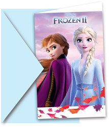 Folat Disney Frozen Einladungskarten Kindergeburtstag 6 Stück Party