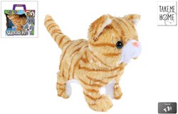 Take Me Home Plüsch Katze Laufkatze 21 cm miaut Spielzeug