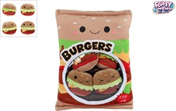 Van Manen Plüsch Spielzeug Hamburger Tasche mit 4 Hamburgern 40cm