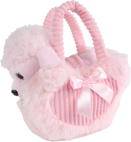 Take Me Home poedel in tas roze 33x30cm-3