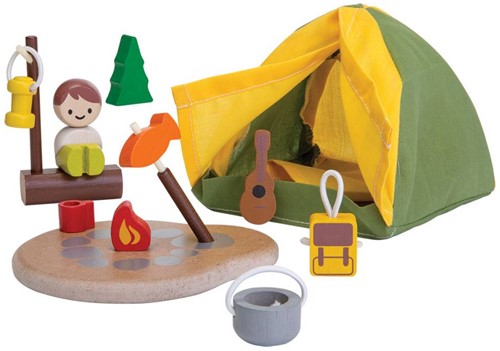 Plan Toys  Plan City Holz Spielstadt Camping Set