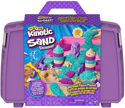 Spin Master Kinetic Sand - Meerjungfrau Faltbare Sandkiste
