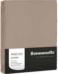 Hoeslaken jersey kiezel 90x200cm