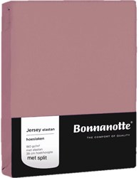 Hoeslaken jersey oud roze 90x200cm