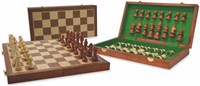 HOT Games Schach-Klappkassette Holz eingelegt 40 cm